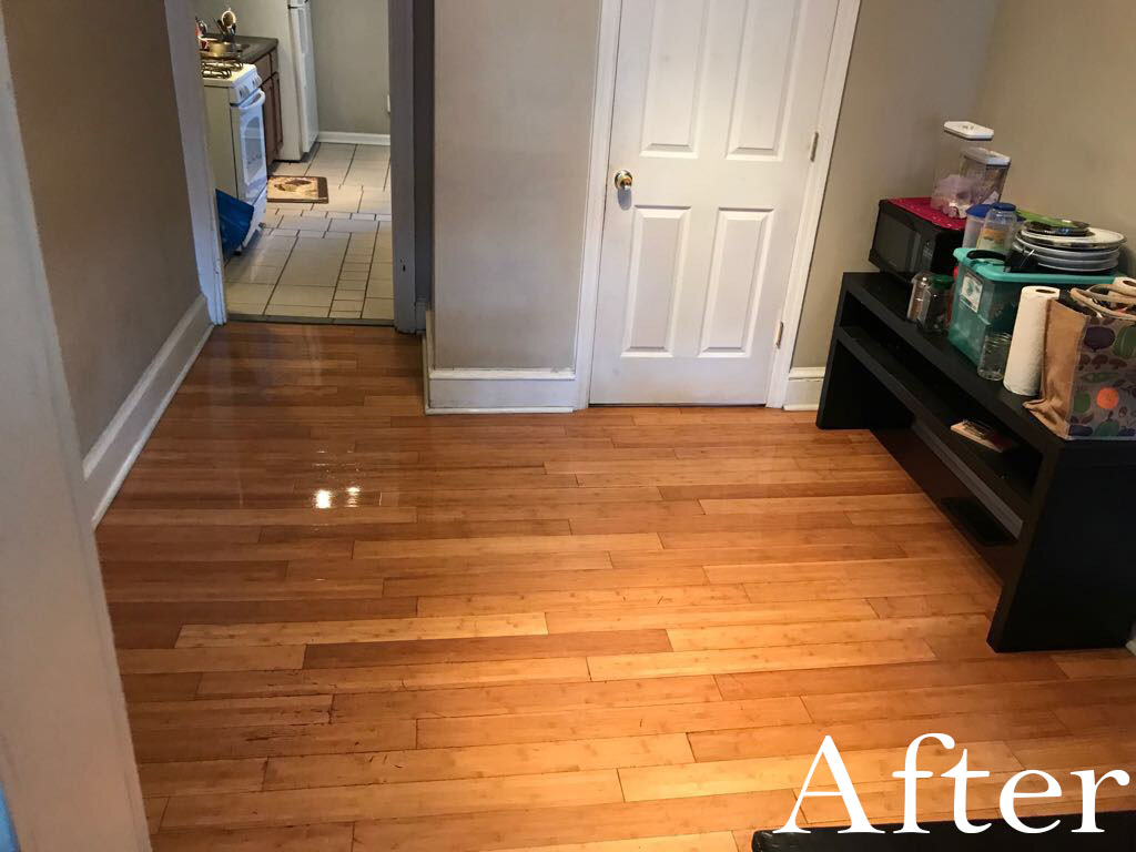 Freshly cleaned living room in a South Jersey home